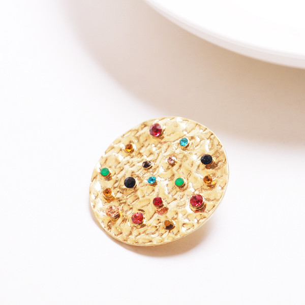 Cercei casual dama cu pietre colorate