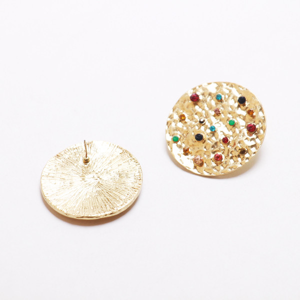 Cercei casual dama cu pietre colorate