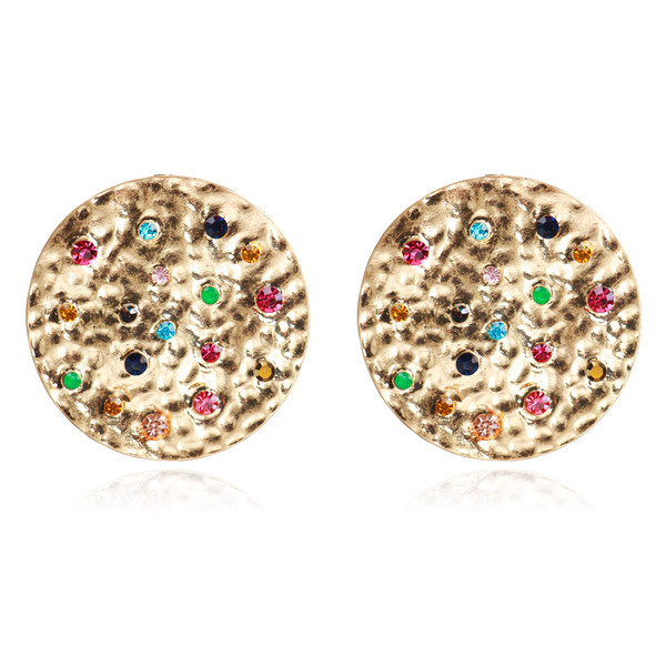 Cercei casual dama cu pietre colorate