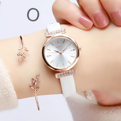 Stílusos női karóra kövekkel, öt színben