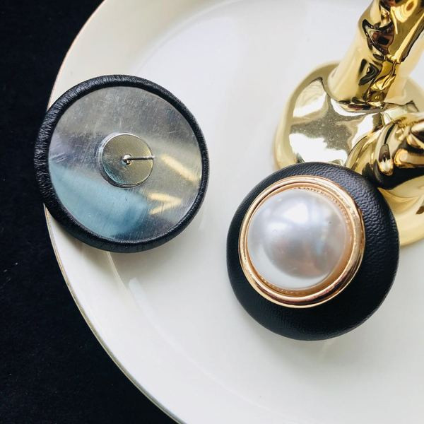 Cercei casual dama cu perle in doua culori