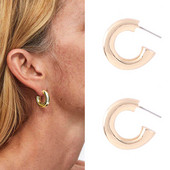 Alkalmi kis női fülbevaló arany színben