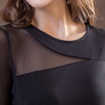 Γυναικείο κομψό φόρεμα σε μαύρο χρώμα