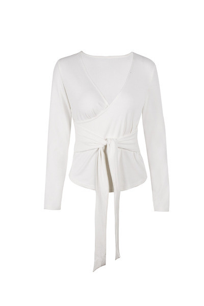 Stílusos női blúz V-nyakkal, több színben