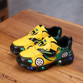 Καθημερινά  παιδικά αθλητικά παπούτσια με  εφαρμογές σε τέσσερα χρώματα