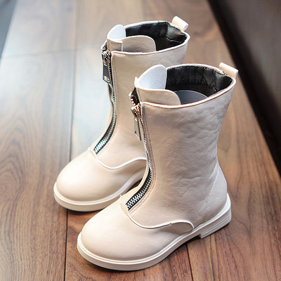 Παιδικές μπότες για κορίτσια με φερμουάρ σε διάφορα χρώματα