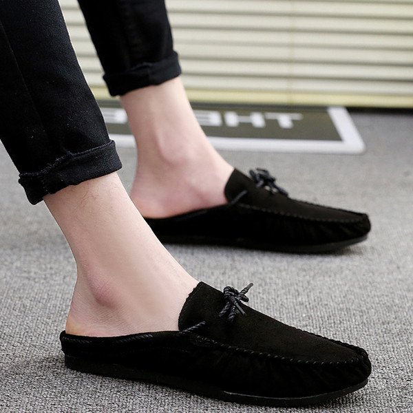 Κομψά α νδρικά μοκασίνια  από οικολογικό σουέτ σε τρία χρώματα