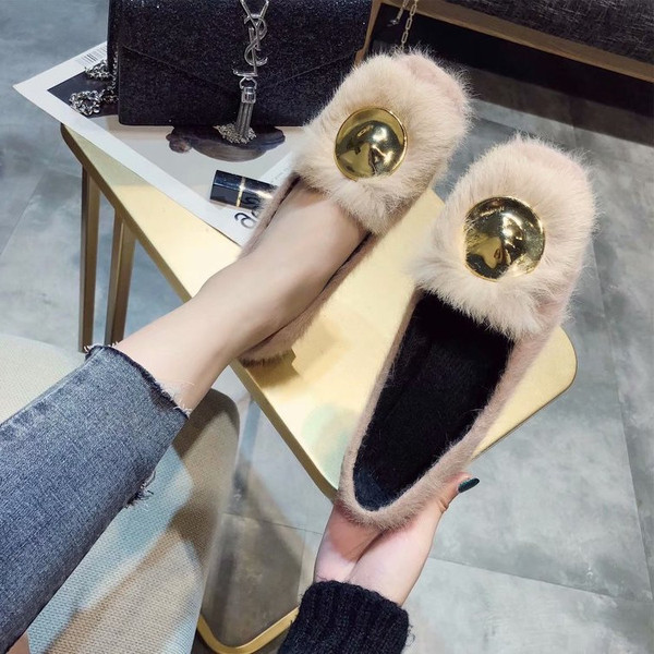 Női pehely mokaszin fém díszítéssel - két modell