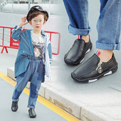 Κομψά παιδικά μοκασίνια για αγόρια με φερμουάρ σε τρία χρώματα