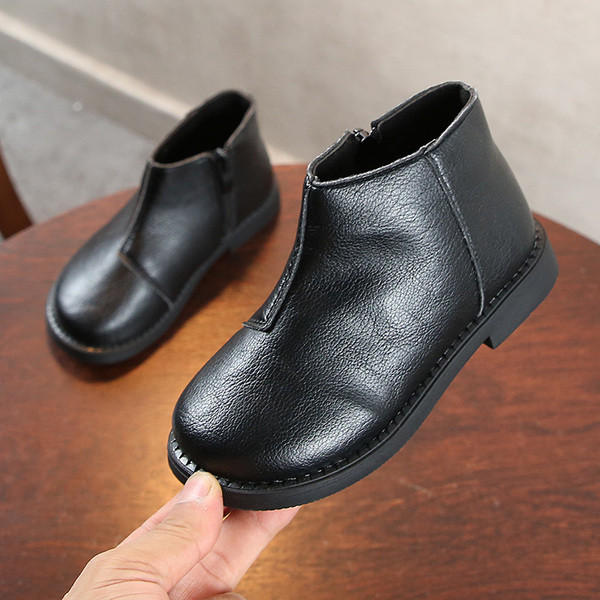 Eko bőrből készült sima gyerekcsizma modell három színben