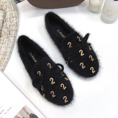 Γυναικεία κομψά μοκασίνια με κορδέλα σε δύο χρώματα