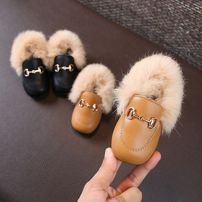 Бебешки стилни обувки с пух