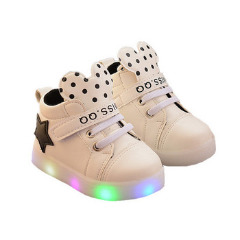 Μοντέρνα παιδικά φωτισμένα αθλητικά παπούτσια με 3D διακόσμηση σε διάφορα χρώματα