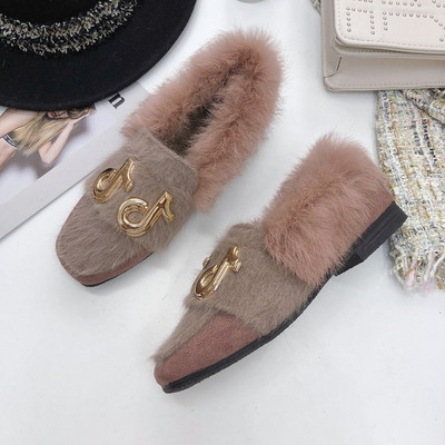 Női mokaszin fekete és rózsaszín színben