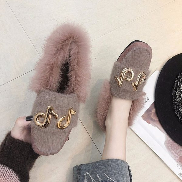 Női mokaszin fekete és rózsaszín színben