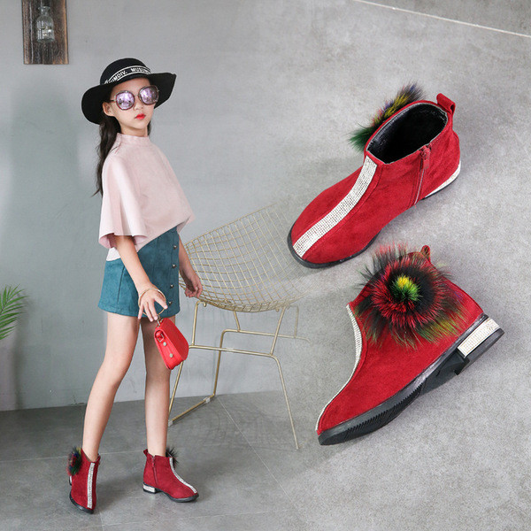 Aktuális gyerekcsizma lányoknak eco velúrból pehely elemmel több színben