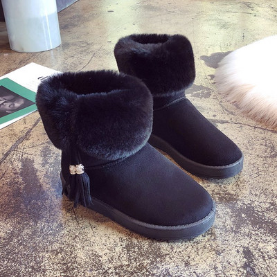 Női alkalmi csizma bojttal, három színben