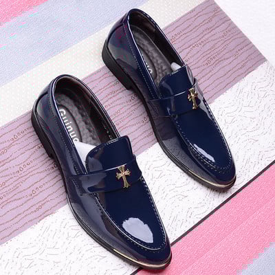 Κομψά ανδρικά παπούτσια σε τρία χρώματα οικολογικού δέρματος