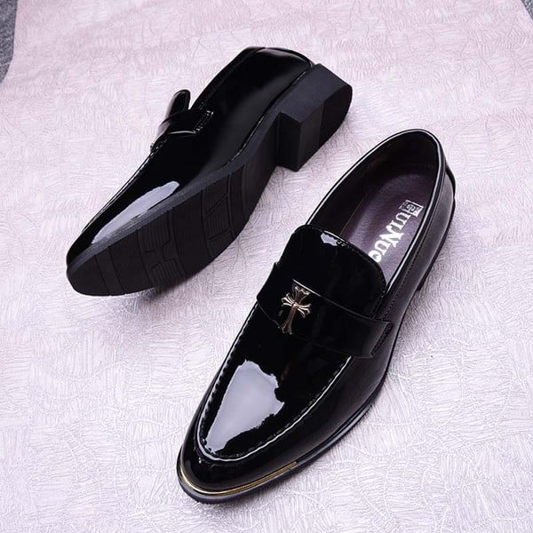 Κομψά ανδρικά παπούτσια σε τρία χρώματα οικολογικού δέρματος