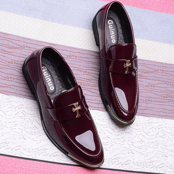 Κομψά ανδρικά παπούτσια σε τρία χρώματα οικολογικού δέρματος