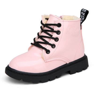 Modern children`s boots for girls with warm lining in several colors
