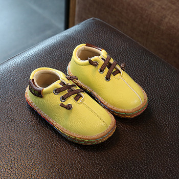 Κομψές παιδικές μπότες για οικολογικό δέρμα σε τρία χρώματα