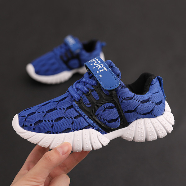 Καθημερινά παιδικά παπούτσια για αγόρια σε μπλε και μαύρο χρώμα