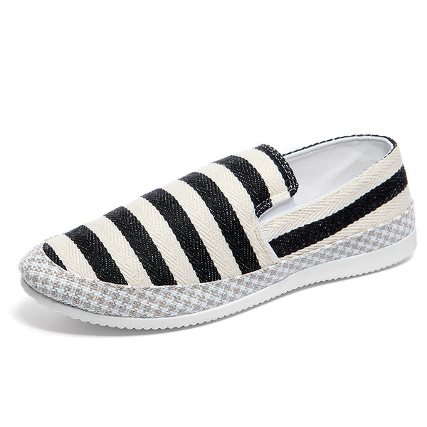 Καθημερινά ριγέ ανδρικά μοκασίνια σε τρία χρώματα