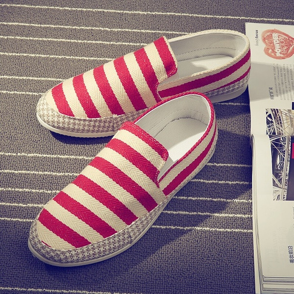 Καθημερινά ριγέ ανδρικά μοκασίνια σε τρία χρώματα