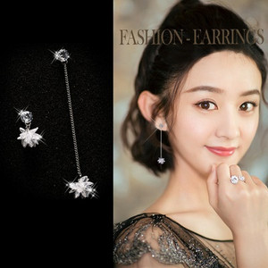 Κομψά γυναικεία σκουλαρίκια με διακοσμητική πέτρα - δύο μοντέλα