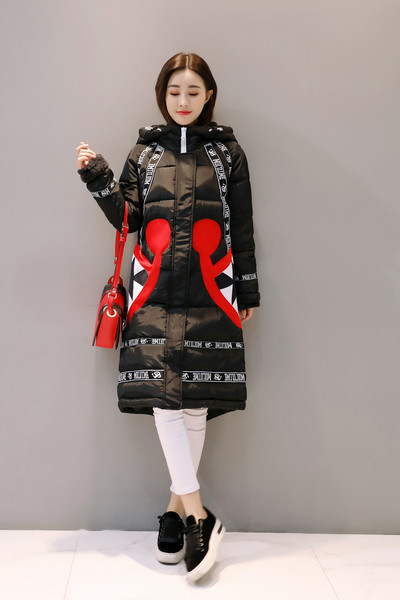 Πολύχρωμο γυναικείο μακρύ μπουφάν