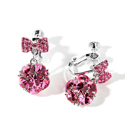 Elegáns praktikus női fülbevaló kövekkel, különböző színekben