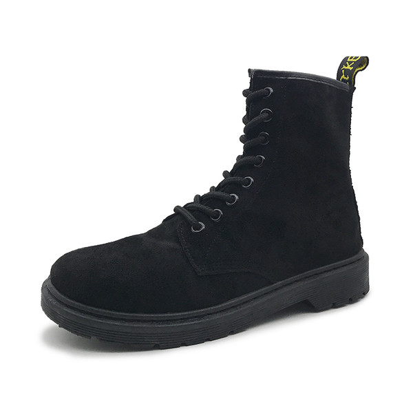 Μοντέρνες γυναικείες μπότες με  κορδόνια σε δύο χρώματα 