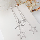 Όμορφα γυναικεία σκουλαρίκια σε σχήμα αστέρι