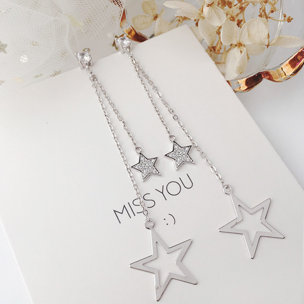 Όμορφα γυναικεία σκουλαρίκια σε σχήμα αστέρι