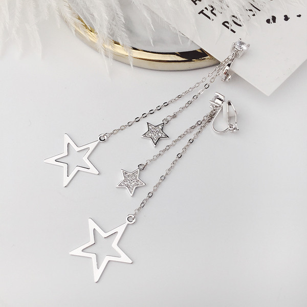 Όμορφα γυναικεία σκουλαρίκια σε σχήμα αστέρι