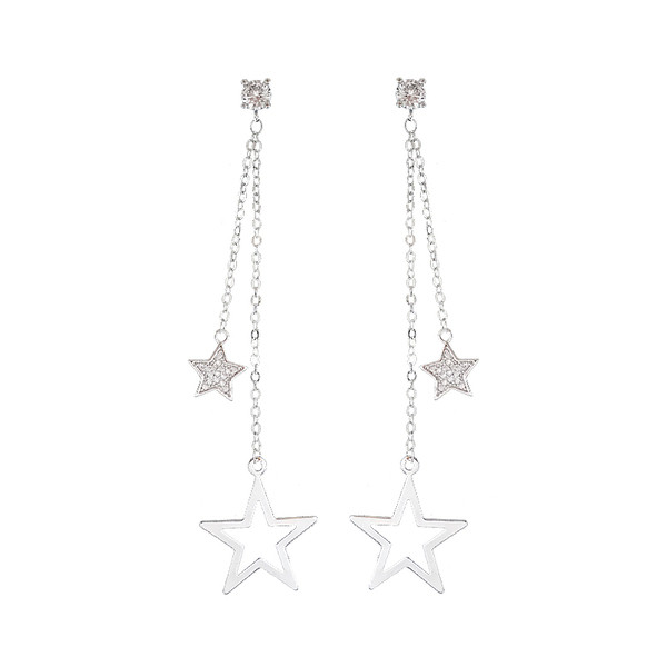 Όμορφα γυναικεία σκουλαρίκια σε σχήμα αστέρι