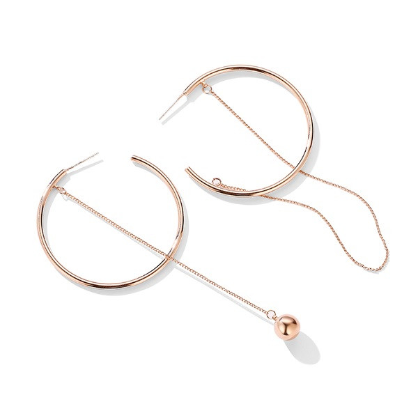 Γυναικεία casual σκουλαρίκια με πέρλες σε χρυσό χρώμα