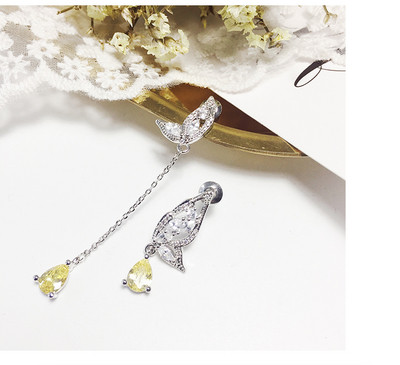 Καθημερινά γυναικεία σκουλαρίκια με διακοσμητικές πέτρες