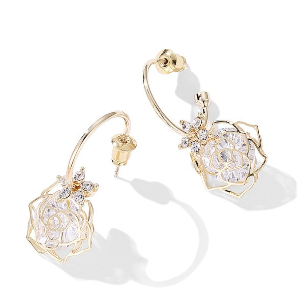 Elegáns kis női fülbevaló két színben