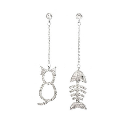 Γυναικεία casual σκουλαρίκια με διακοσμητικές πέτρες