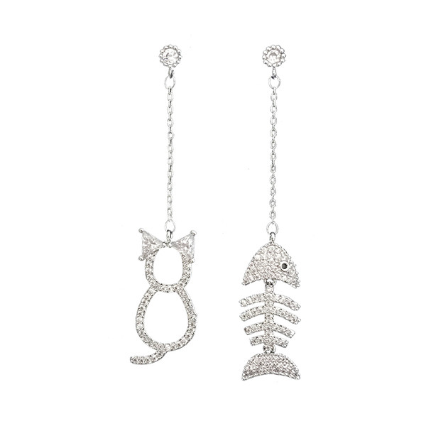 Γυναικεία casual σκουλαρίκια με διακοσμητικές πέτρες