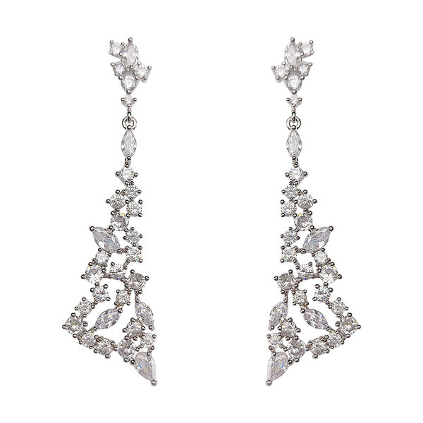 Κομψά γυναικεία σκουλαρίκια με πέτρες