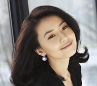 Cercei eleganti de dama cu perle cu pietre decorative in doua culori