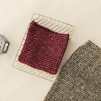 Μοντέρνα γυναικεία  φούστα με πούλιες και ψηλή μέση σε τέσσερα χρώματα