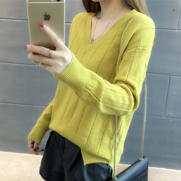 Μοντέρνο γυναικείο πουλόβερ  με μαλακό κάλυμμα σε διάφορα χρώματα