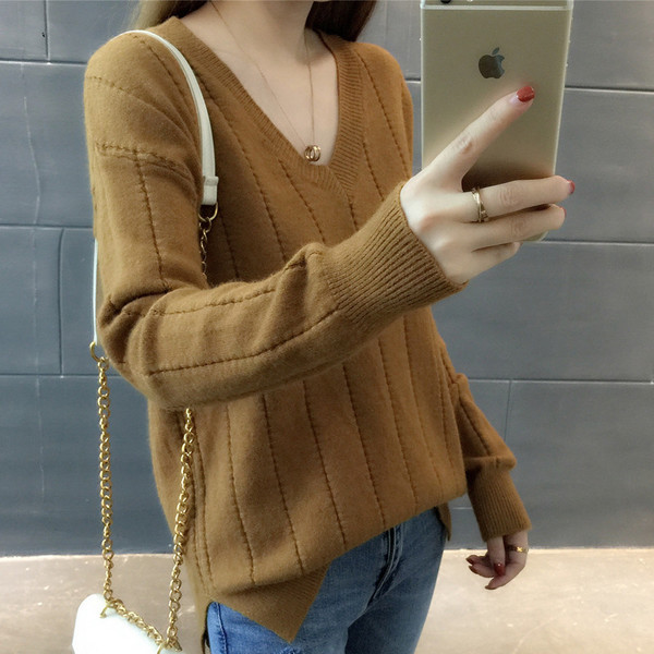 Μοντέρνο γυναικείο πουλόβερ  με μαλακό κάλυμμα σε διάφορα χρώματα