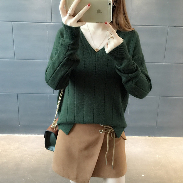 Μοντέρνο γυναικείο πουλόβερ  με μαλακό κάλυμμα σε διάφορα χρώματα