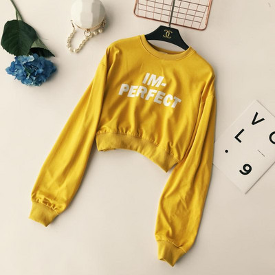 Γυναικεία καθημερινή κοντή μπλούζα σε τρία χρώματα