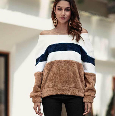 Модерен  дамски  зимен пуловер в няколко цвята 